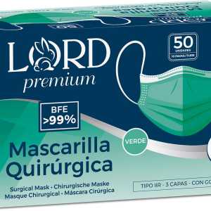 Protisa Lord Premium Caja mascarillas 50 verde