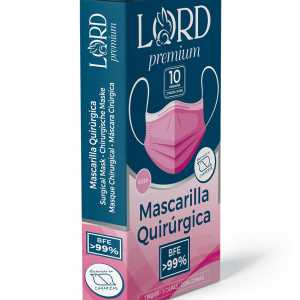 Protisa Lord Premium Caja mascarillas 10 rosa