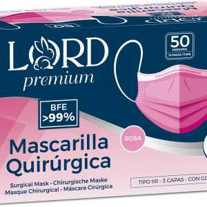 Protisa Lord Premium Caja mascarillas 50 rosa